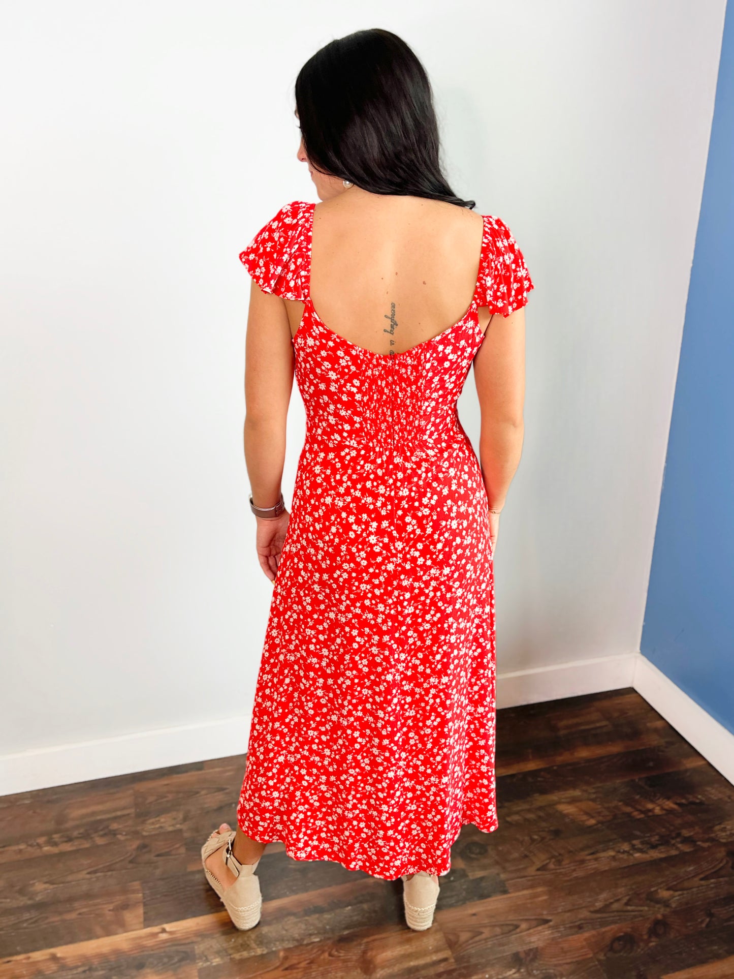 Zelda Floral Midi Dress