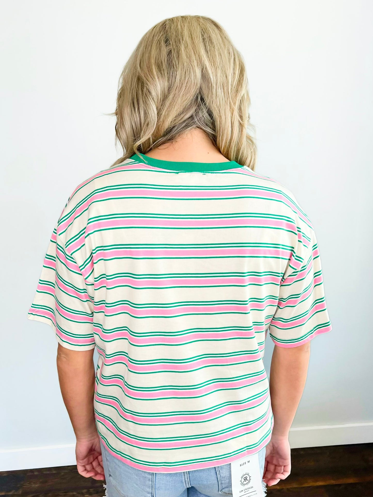 Evelyn Striped Top | Cream Combo