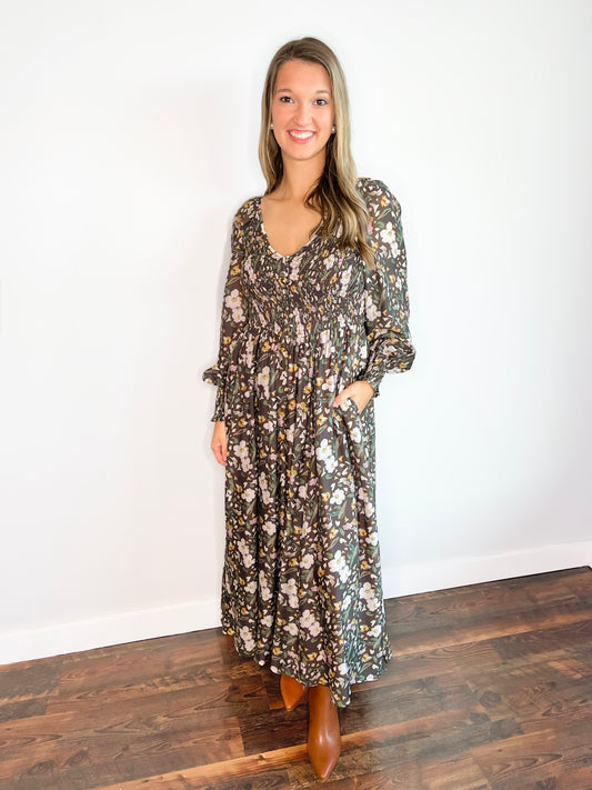 Carmen Floral Maxi Dress