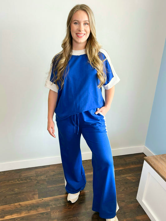 Lee Anne Mineral Washed Set | Blue & White