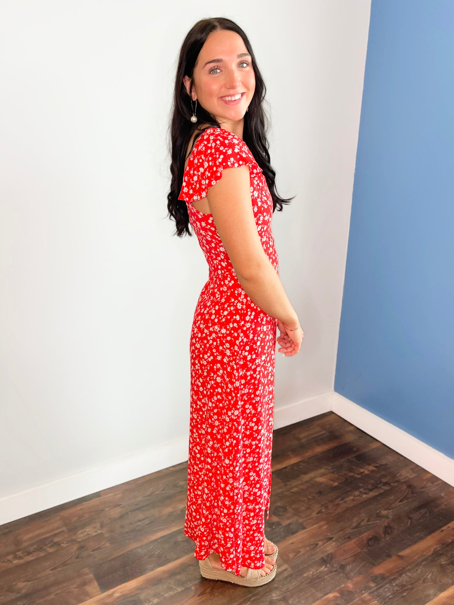Zelda Floral Midi Dress