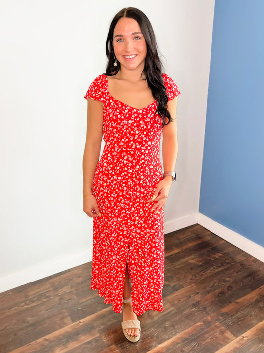 Zelda Floral Midi Dress