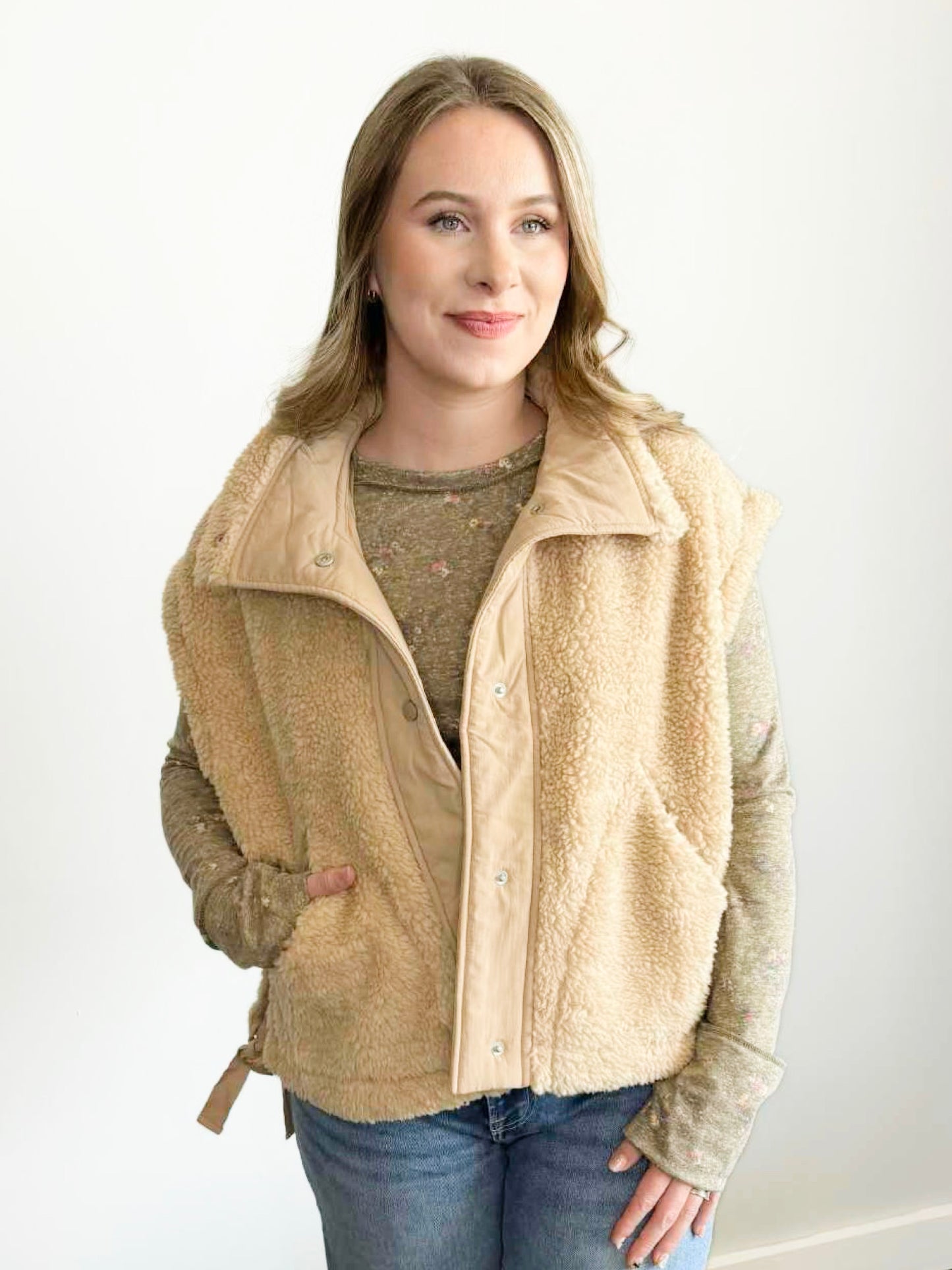 Becker Floral Knit Top | Olive