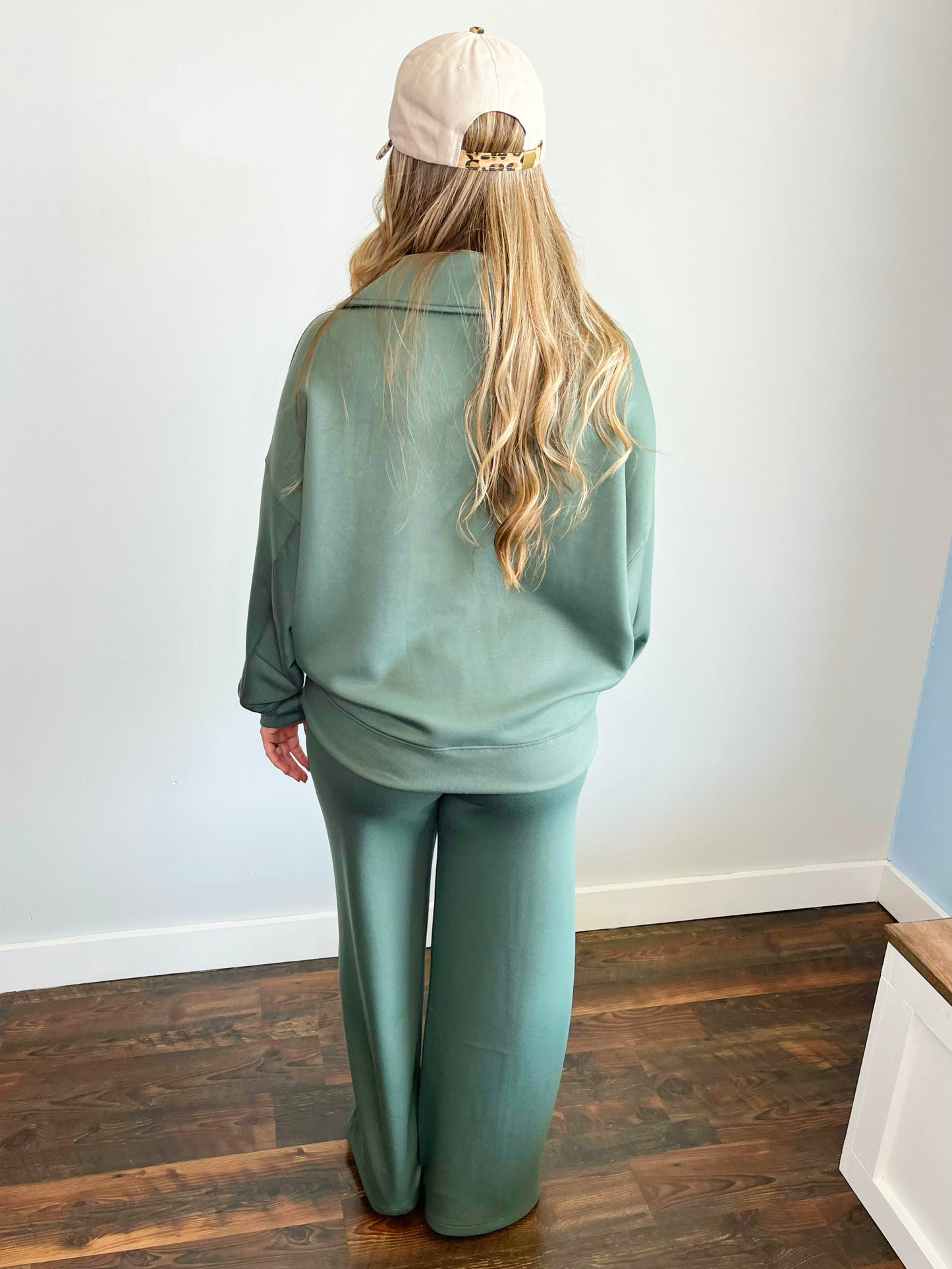 Carley Scuba Pullover & Pants Set | Dark Forest