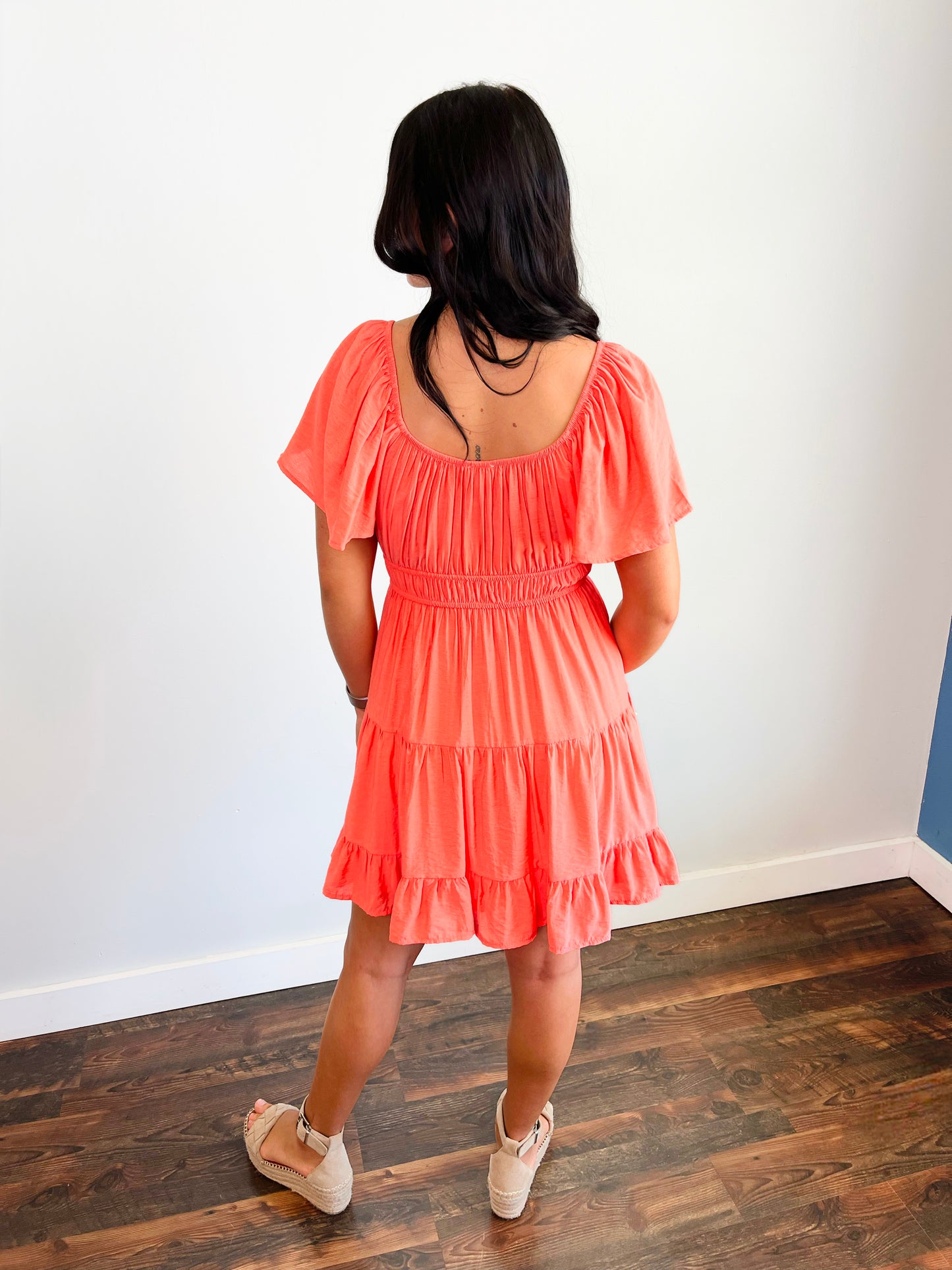 Gale Short Sleeve Tiered Dress