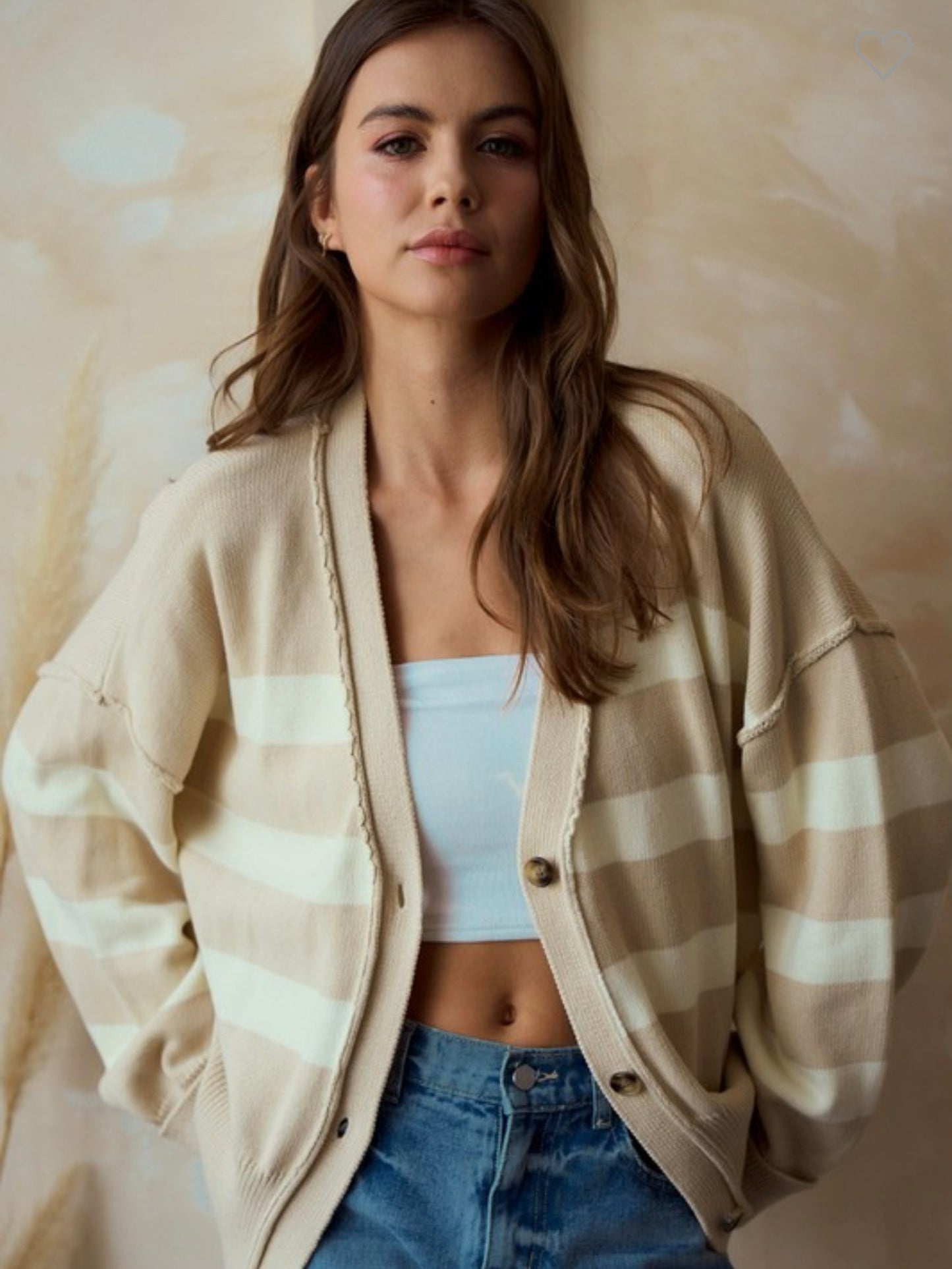 Chase Relaxed Fit Striped Cardigan