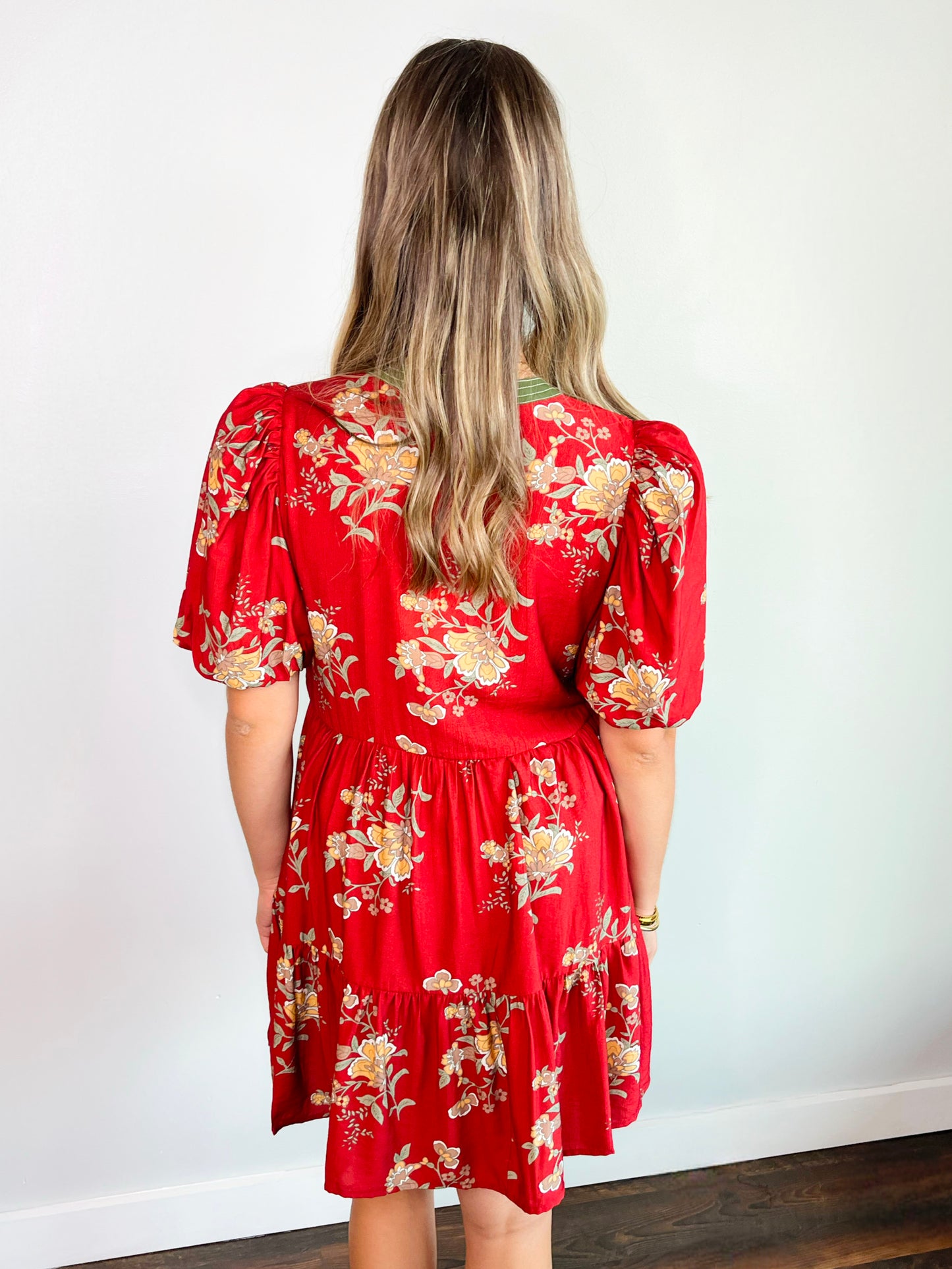 Greta Floral Puff Sleeve Dress