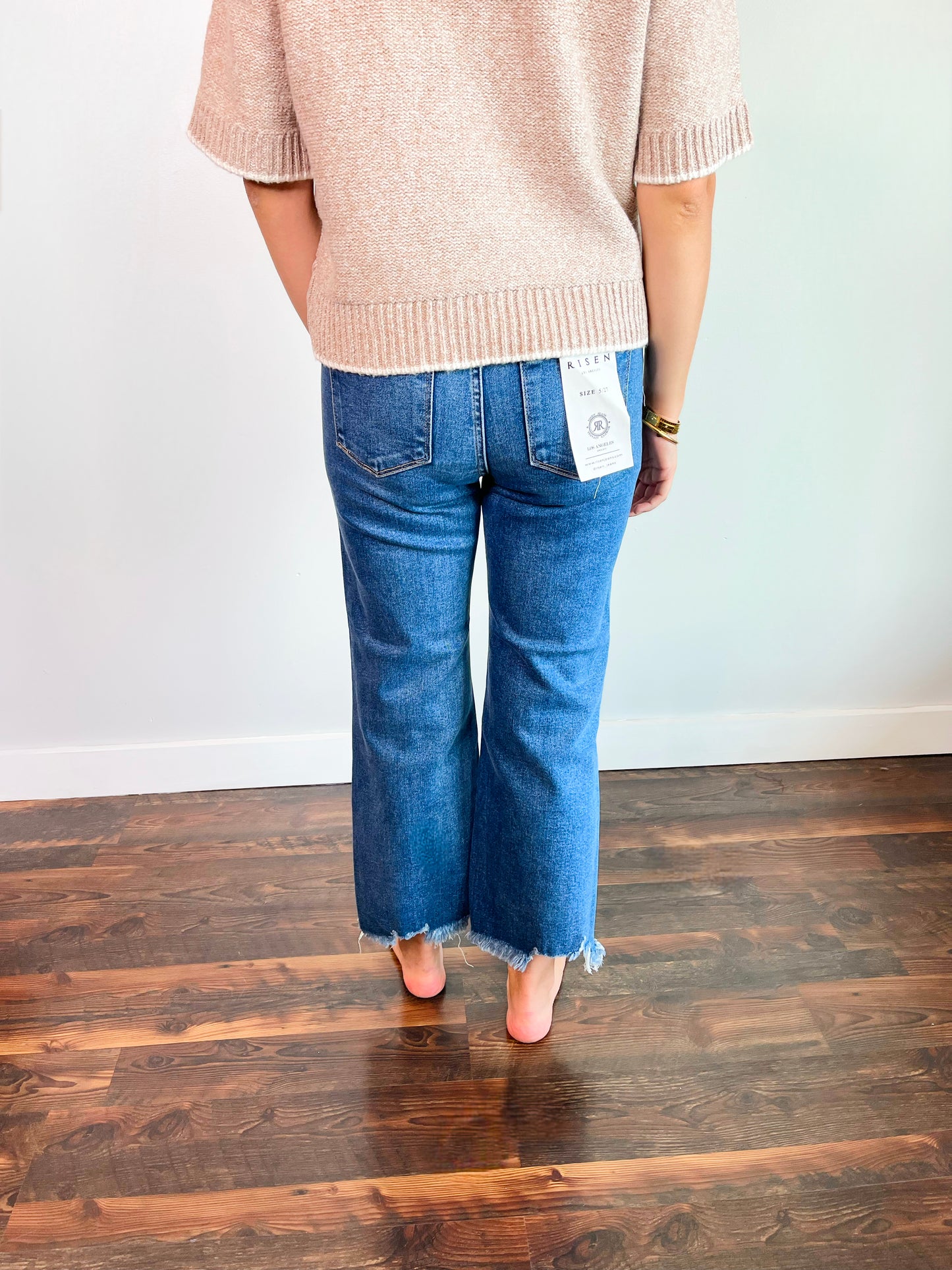 Brittany Cropped Straight Risen Jeans