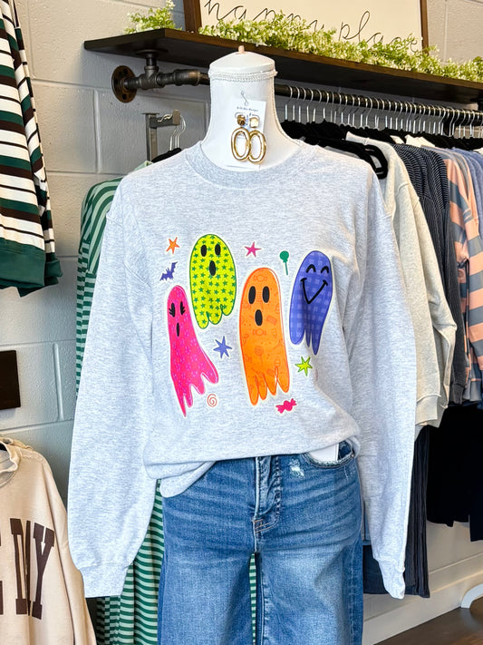 Colorful Ghosts Sweatshirt