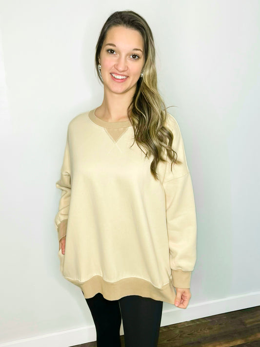 Zena Oversized Washed Sweatshirt