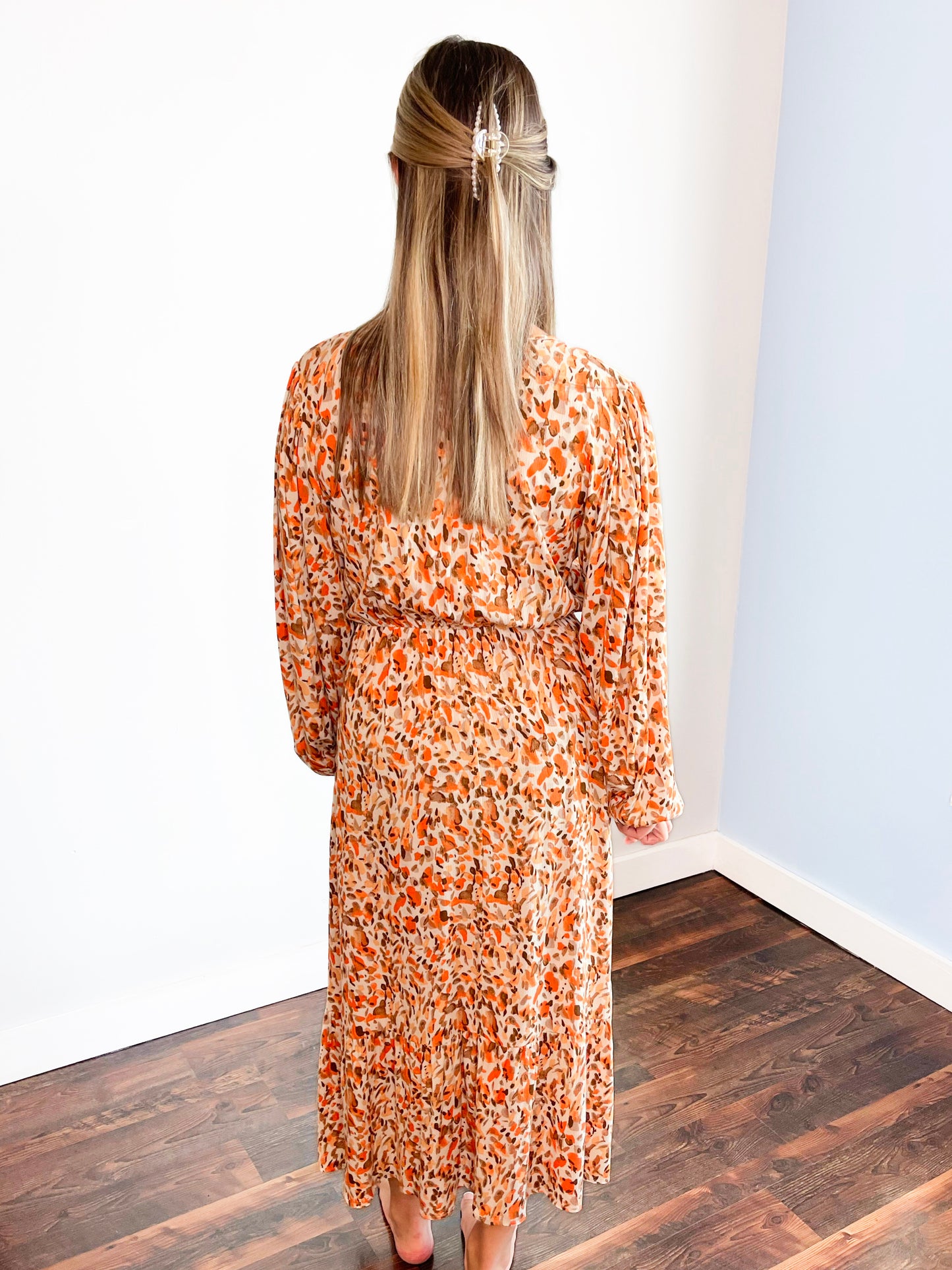 Wyatt Crinkle Midi Dress