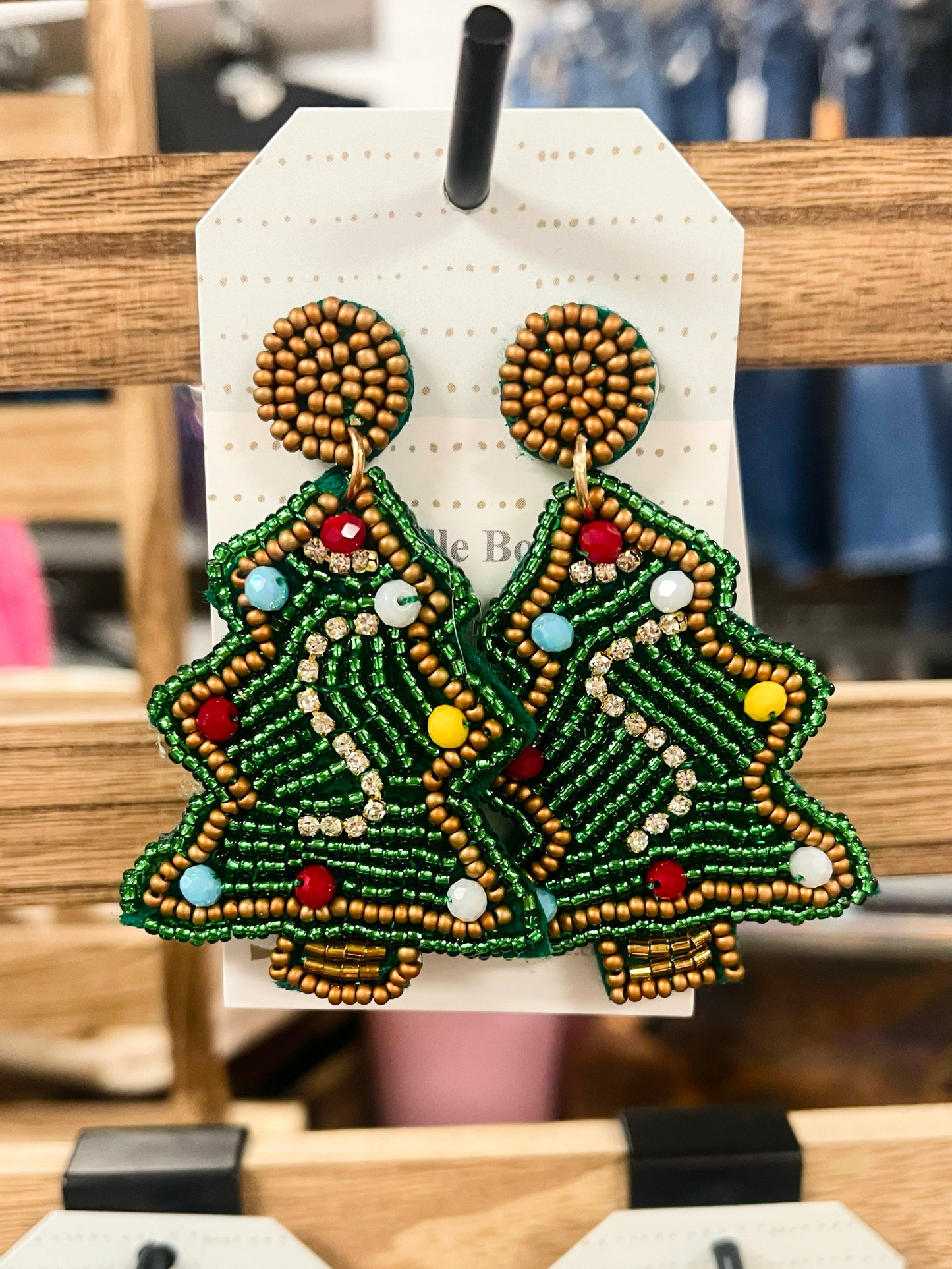 Beaded Christmas Earrings