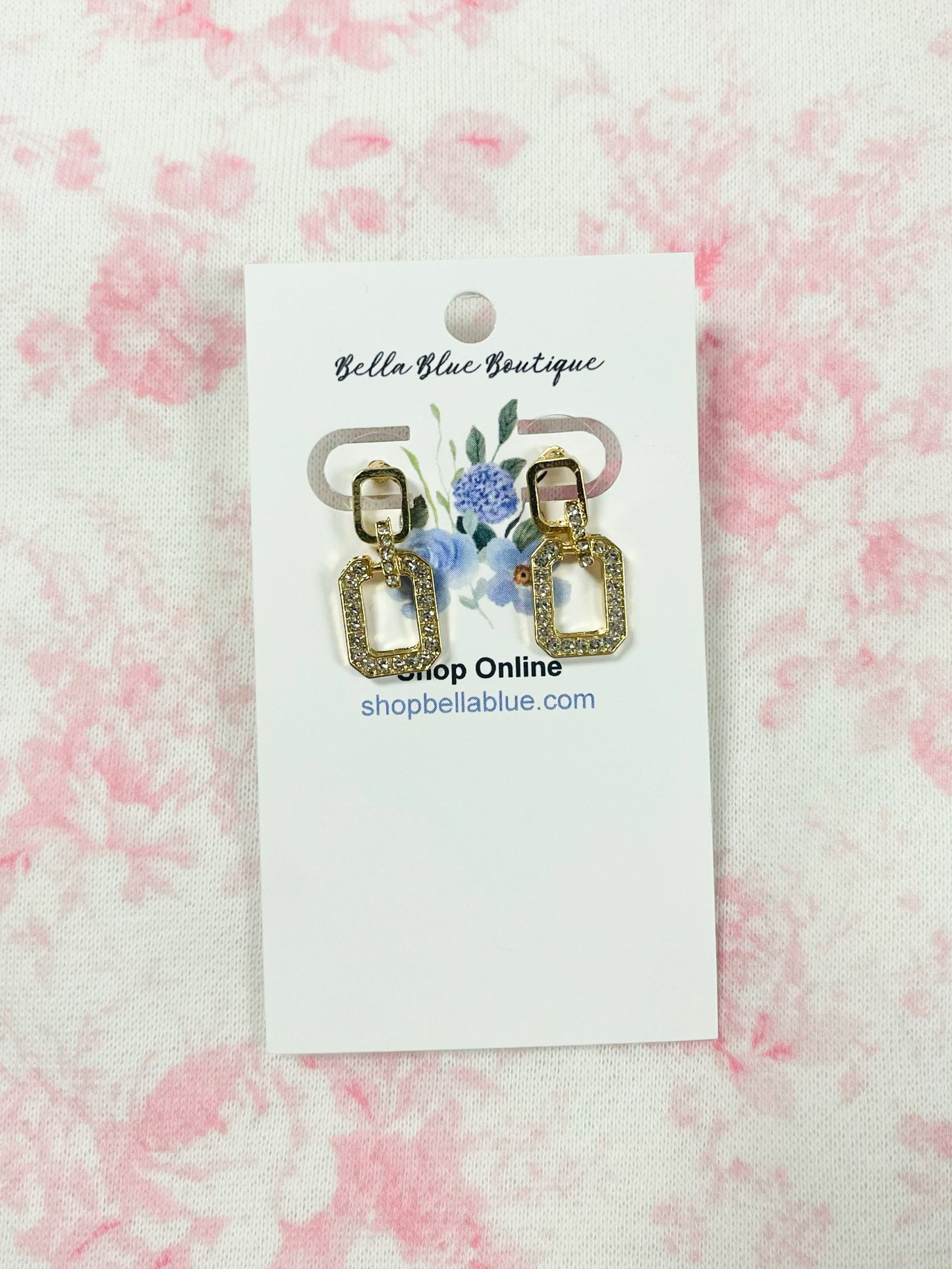 Wendy Rhinestone Drop Earrings