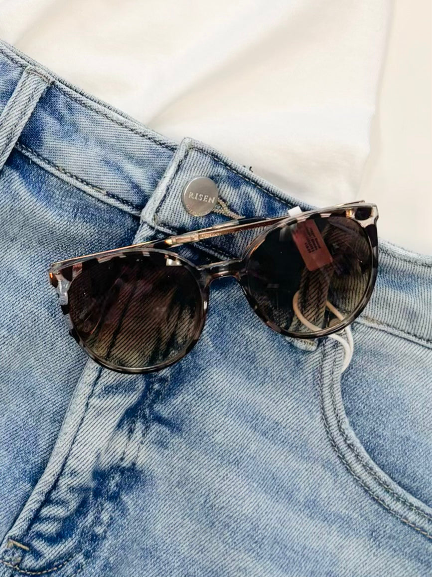 Jagger Round Sunglasses | Blonde Tortoise