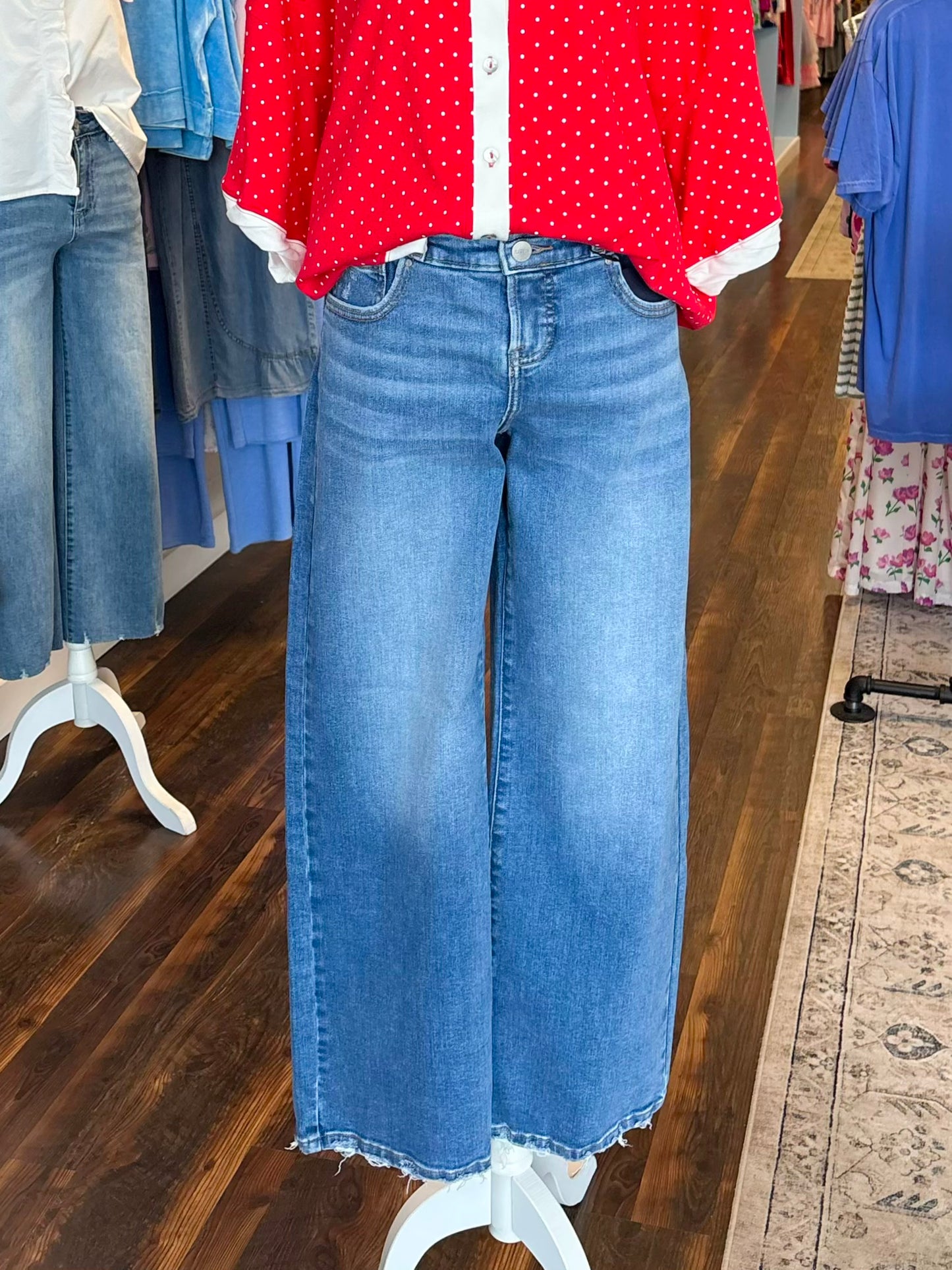 Sydney High Rise Double Waist Risen Jeans