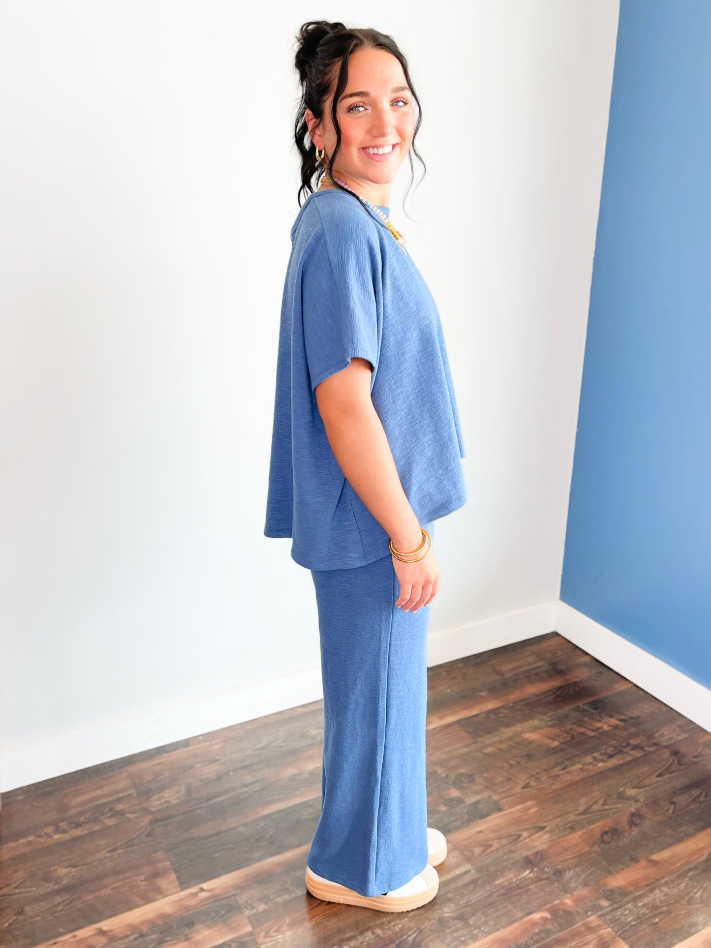 Jameson Cotton Slub Set | Dusty Blue