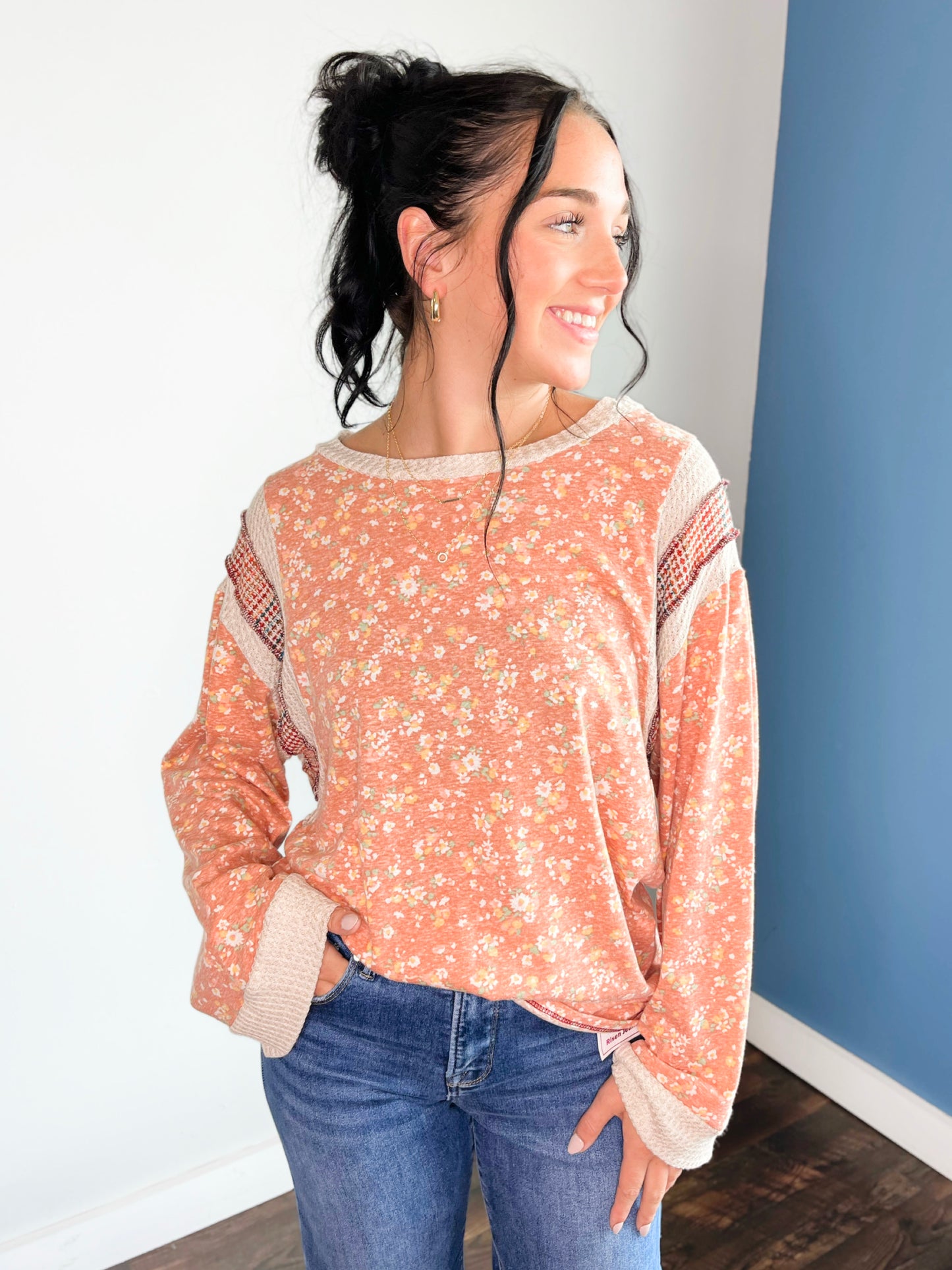 Brenna Floral Knit Top