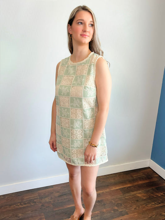 Benji Crochet Shift Dress