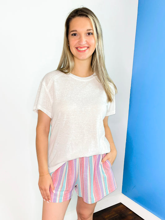 Florina Striped Shorts