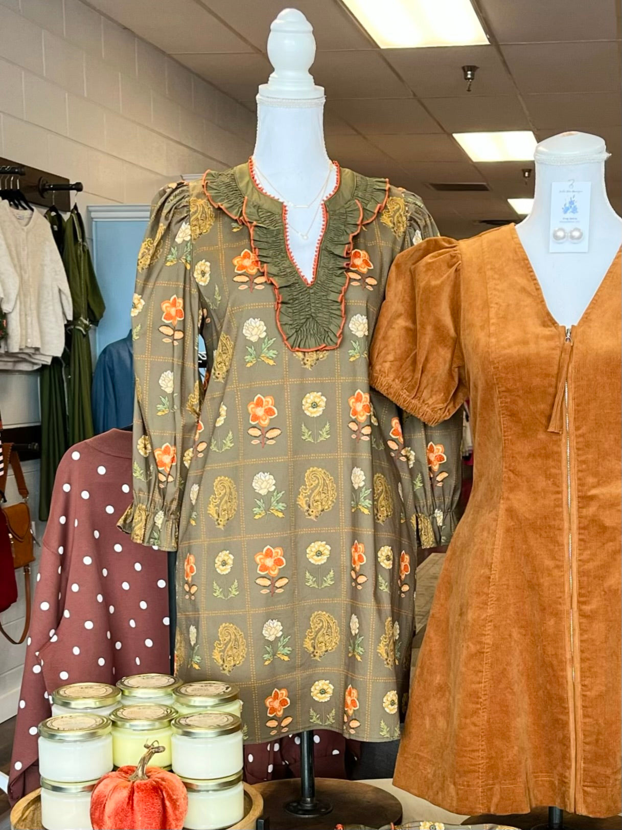 Greer 3/4 Sleeve Floral Dress