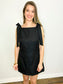 Natalie Bow Detail Sleeve Dress | Black
