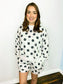 Jordie Polka Dot Long Sleeve Top & Shorts Set