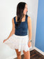 Lace and Ribbon Trim Skirt