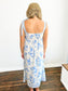 Jackie Floral Empire Waist Dress | Blue