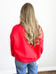 Game Day Embroidered Sweatshirt | Red