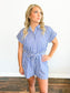 Matilda Striped Button-Down Romper
