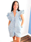 Mitchell Leopard Zip Up Short Sleeve Romper