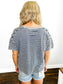 Bessie Washed Striped Tee | Navy