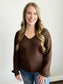 Charlotte Bow Back Sweater | Brown