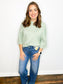 Bessie Half Sleeve Sweater | Light Mint