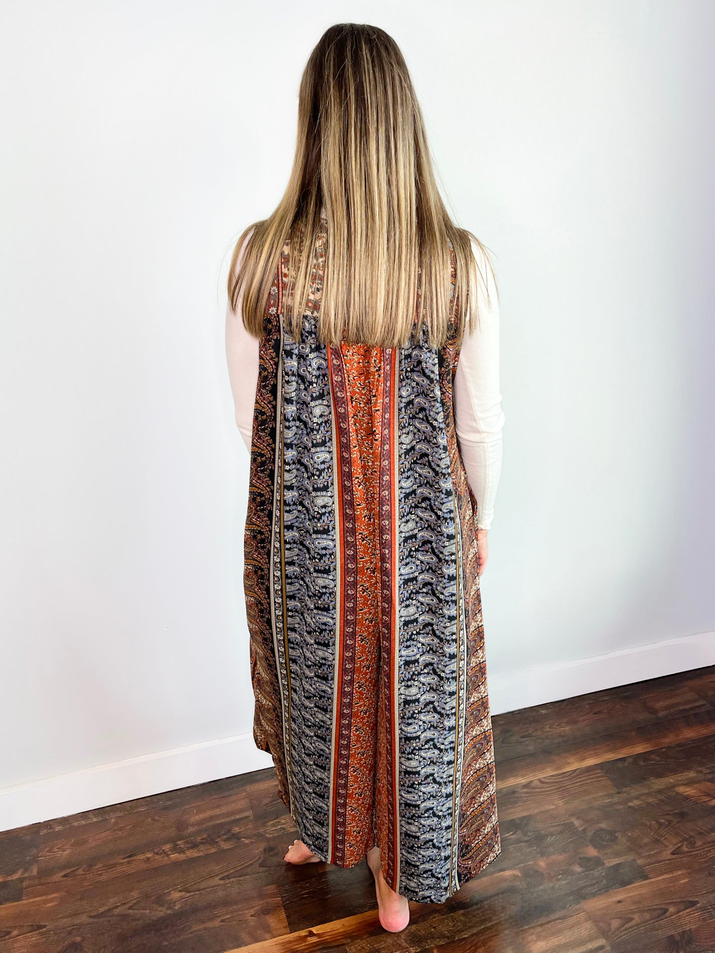 Mindy Boho Printed Jumpsuit