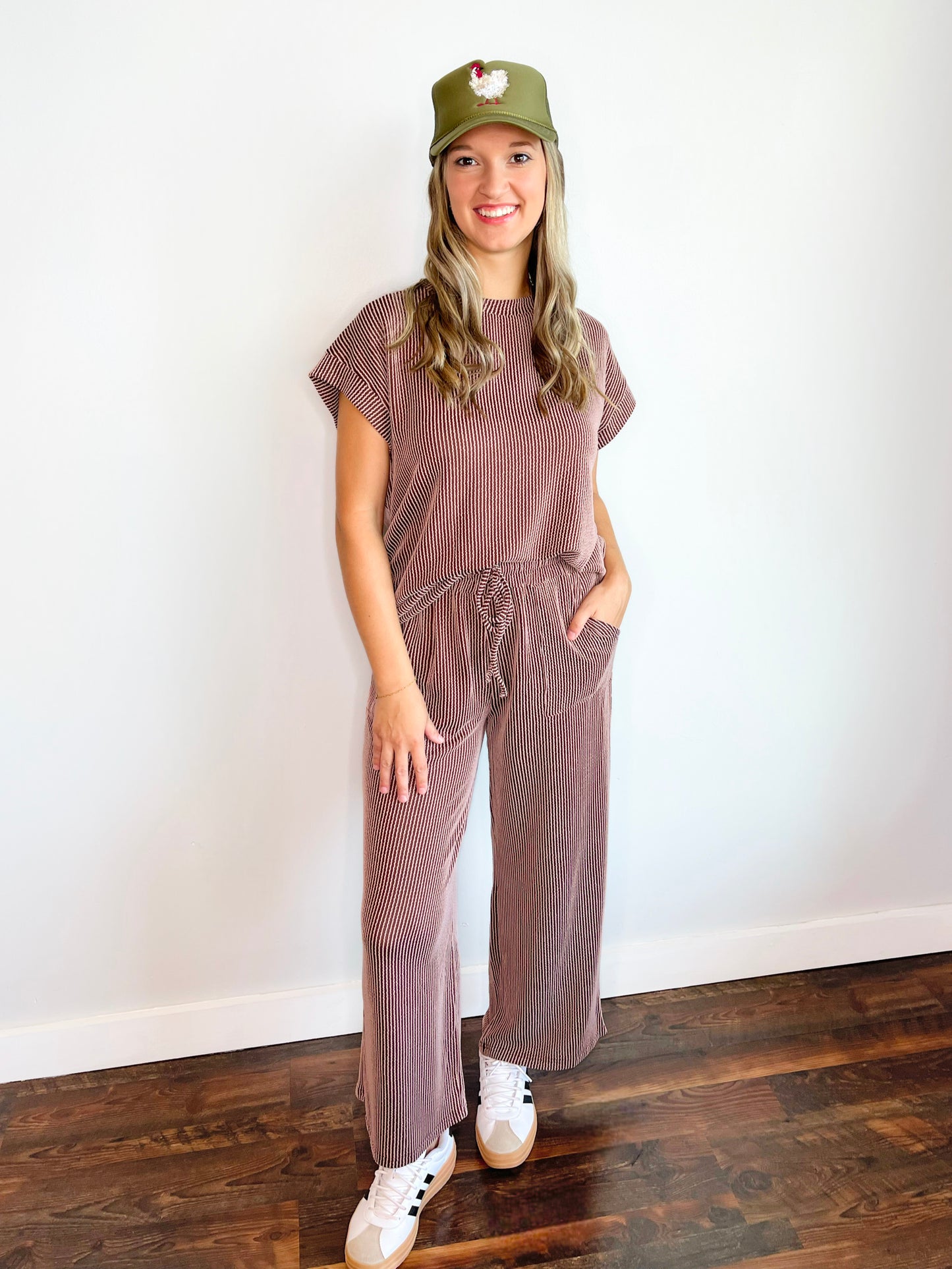 Jasper Ribbed Knit Set | Brown