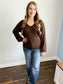 Charlotte Bow Back Sweater | Brown