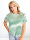 Andrea Striped Short Sleeve Top | K Green