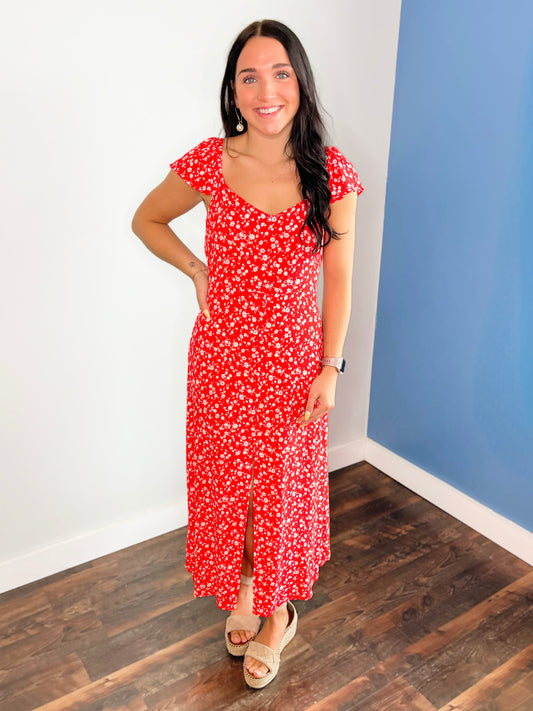 Zelda Floral Midi Dress