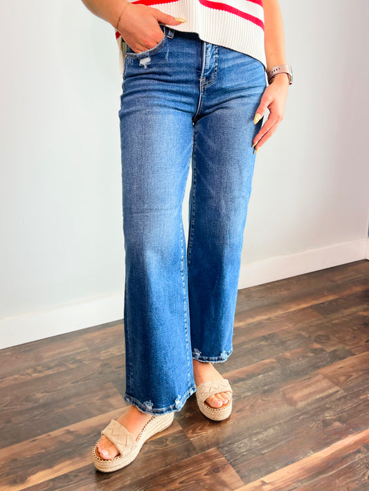 Olivia Tummy Control Cropped Risen Jeans