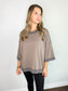 Addison Oversized Mineral Washed Top | Mocha
