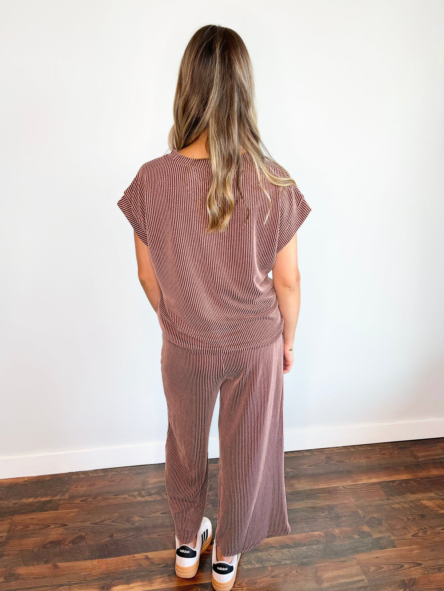 Jasper Ribbed Knit Set | Brown