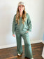 Carley Scuba Pullover & Pants Set | Dark Forest