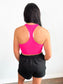 June Seamless Ribbed Cropped Tank Top | Fuchsia