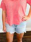 Betsy High-Rise Distressed Risen Shorts | Light Wash