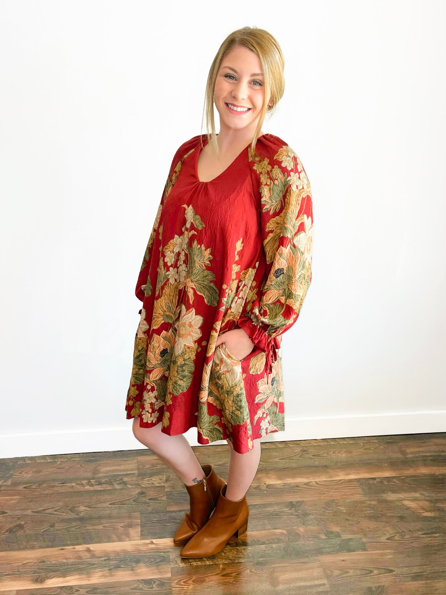 Ella Long Sleeve Floral Dress