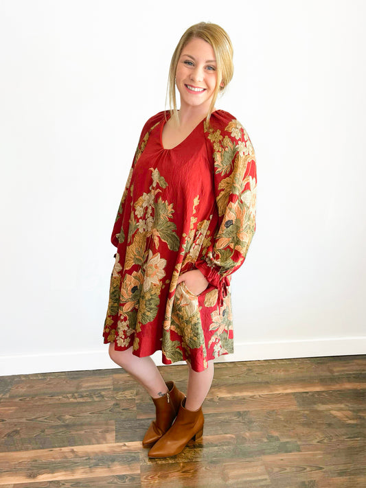 Ella Long Sleeve Floral Dress