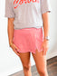 Bennie Side Slit Athletic Skort | Red Gingham