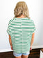 Andrea Striped Short Sleeve Top | K Green