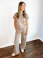 Hannah Ribbed Knit Set | Ash Mocha